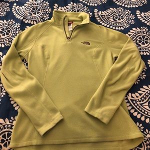 Lime green North Face fleece