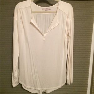 White Ann Taylor LOFT Blouse
