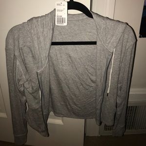 Grey Forever 21 Zip Up Sweater