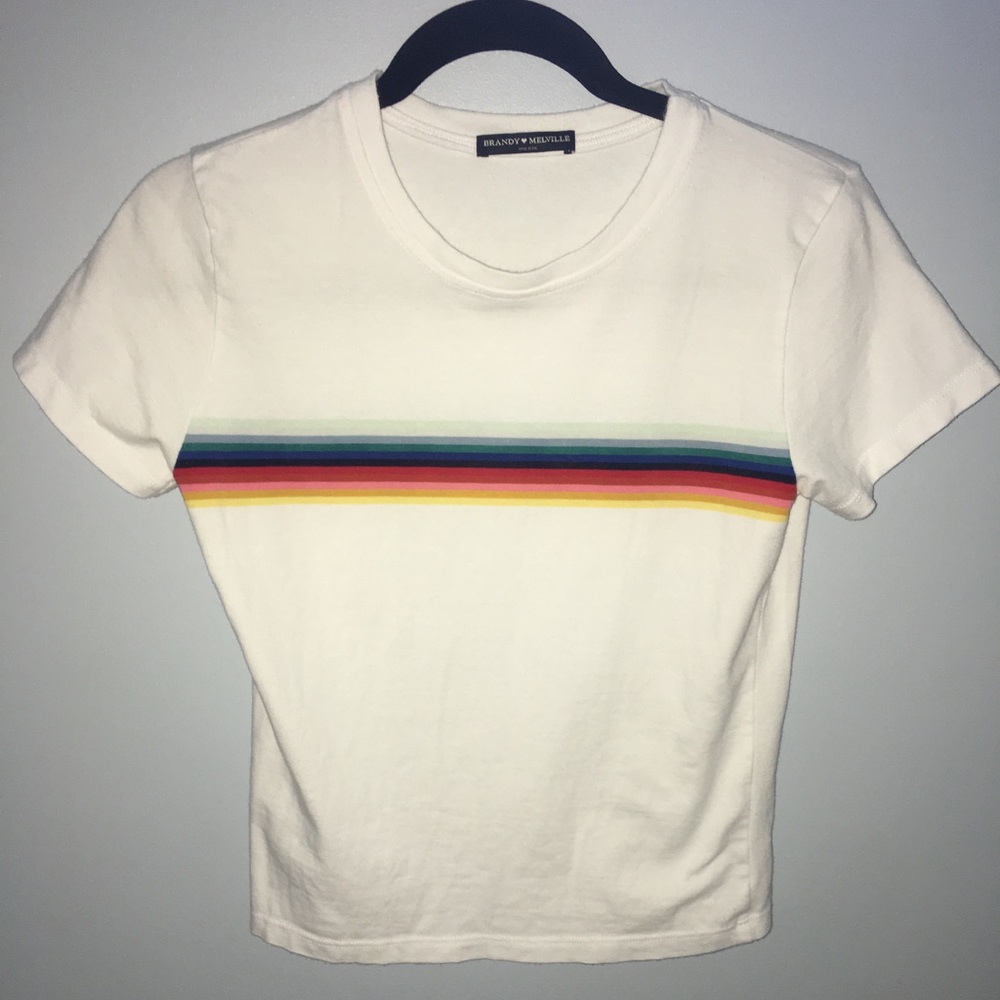 Brandy Melville Jamie Rainbow Top
