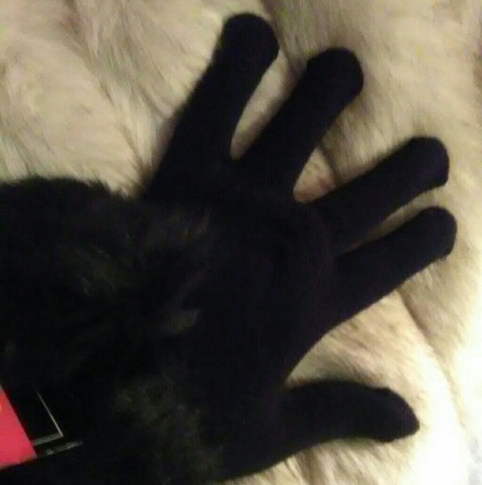 Price SLASH Faux fur gloves