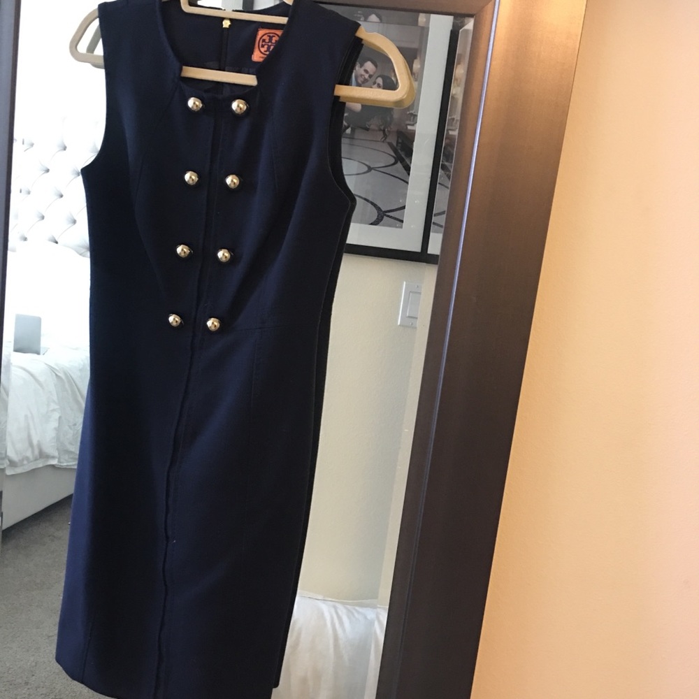 Navy Tory Burch sailor inspired Dress