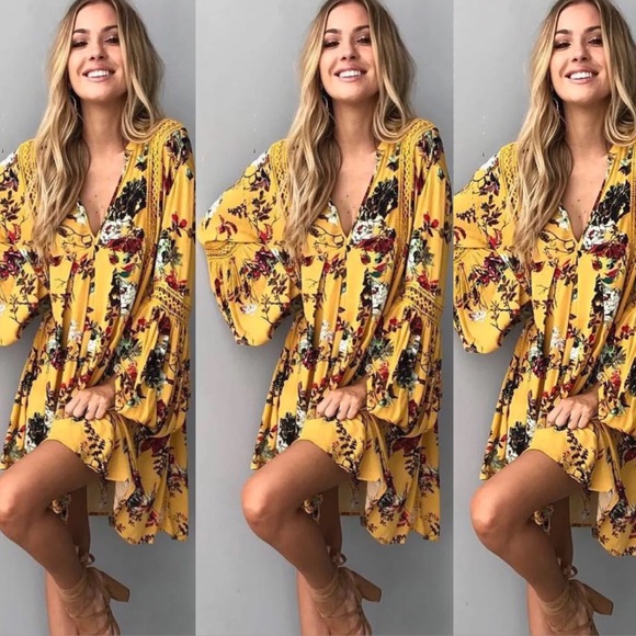 boho floral dress - Picture 2 of 9