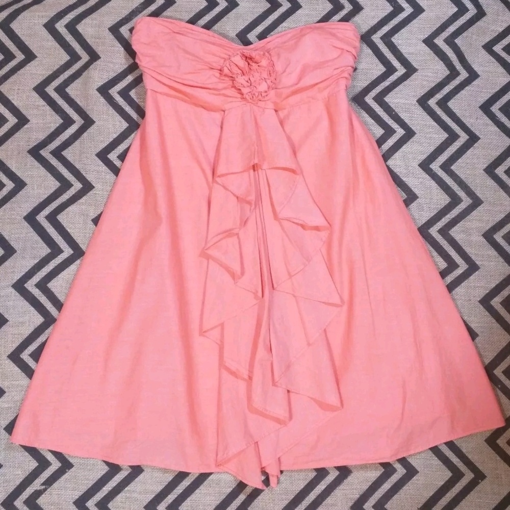 J.Crew Dress Coral Size 4 Strapless