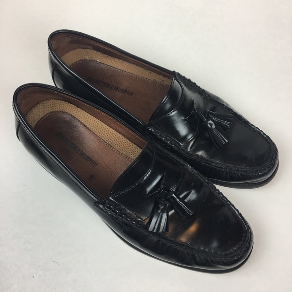 Johnston and Murphy Black Slip on Loafers Sz 10 main image 8
