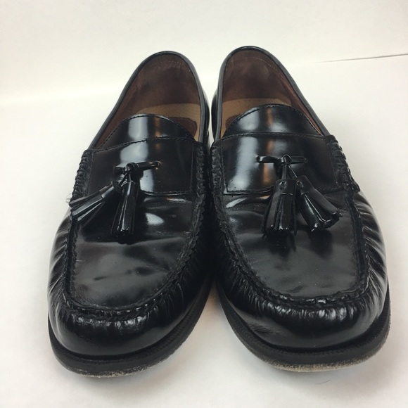 Johnston and Murphy Black Slip on Loafers Sz 10 main image 7