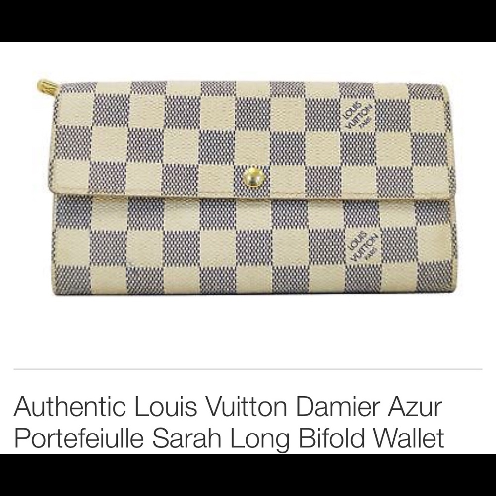 Authentic Louis Vuitton Damier Azur Wallet