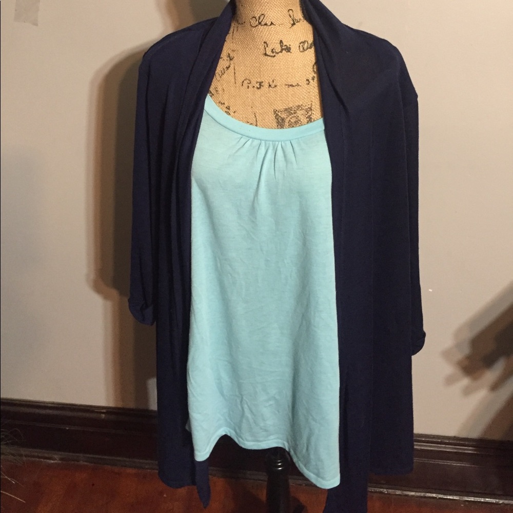 White Stag Tank Top Cardigan