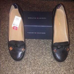 Black Tommy Hilfiger flats