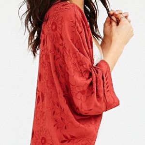 Kimchi Blue Kimono M/L burnt orange NWT