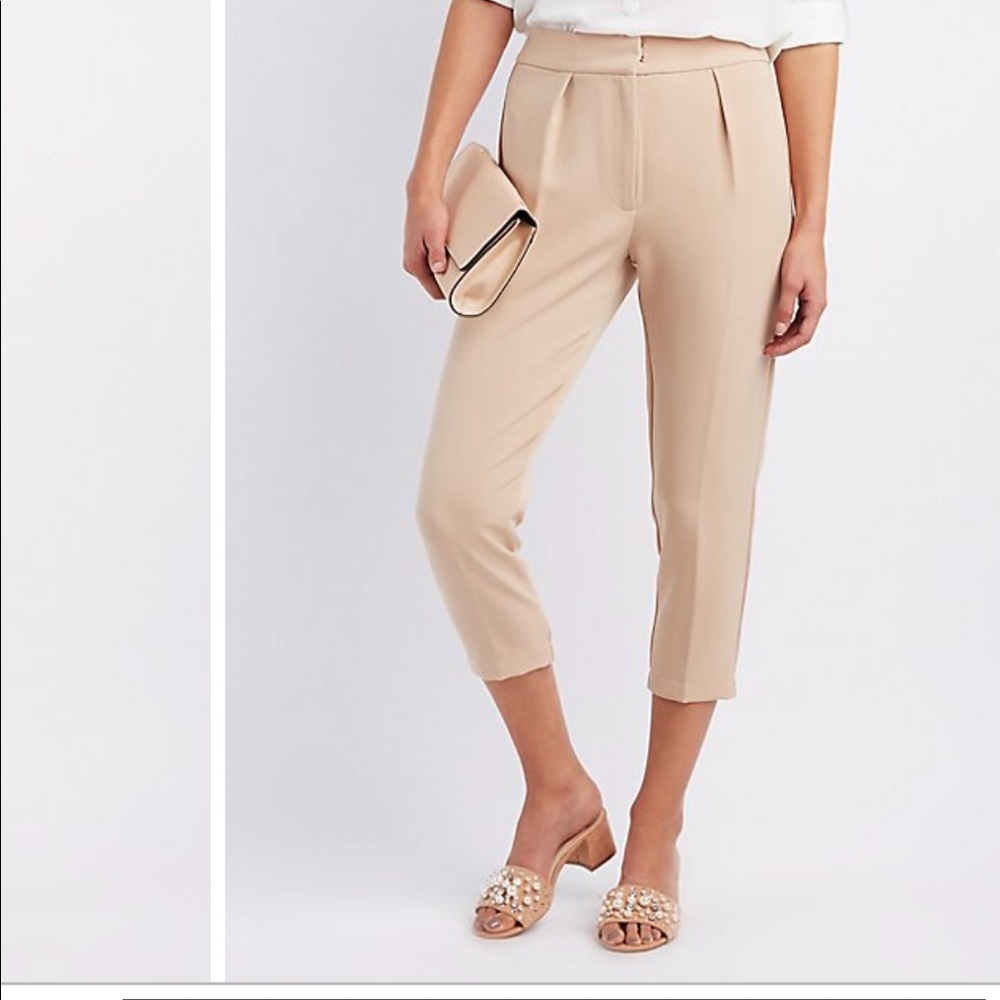 High waisted trousers