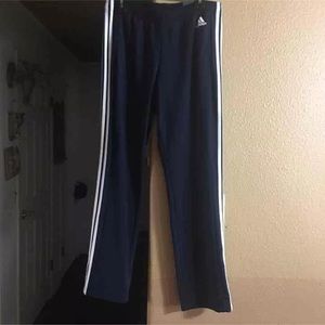 New Navy blue adidas stripe pants