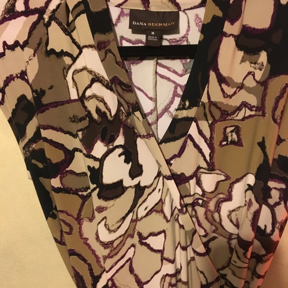 Dana Buchman Floral Belted Dress M 24 HR SALE! - Picture 2 of 3