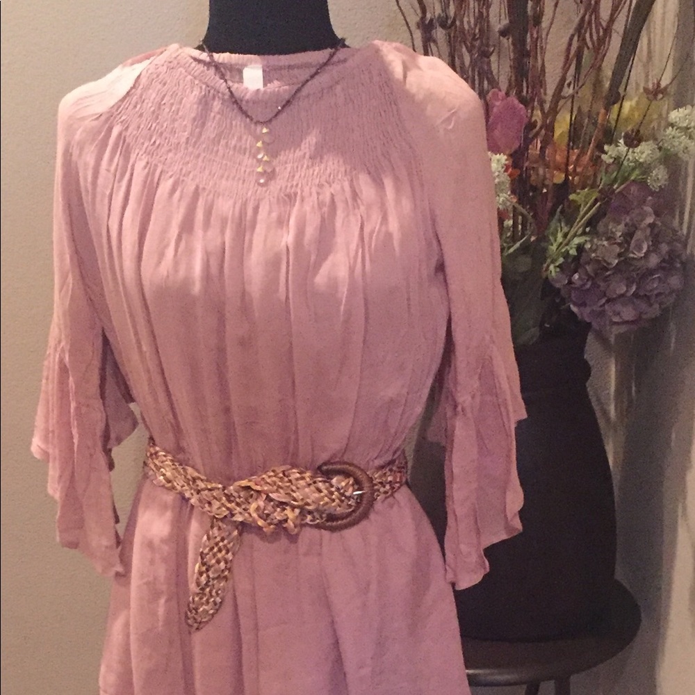 Romper with pockets.