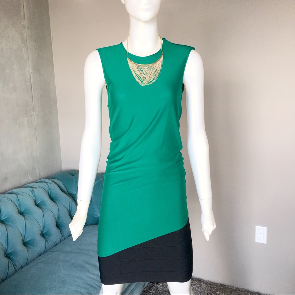 NWOT BCBGMaxAzria Tunic Blouse, Emerald Green, XS