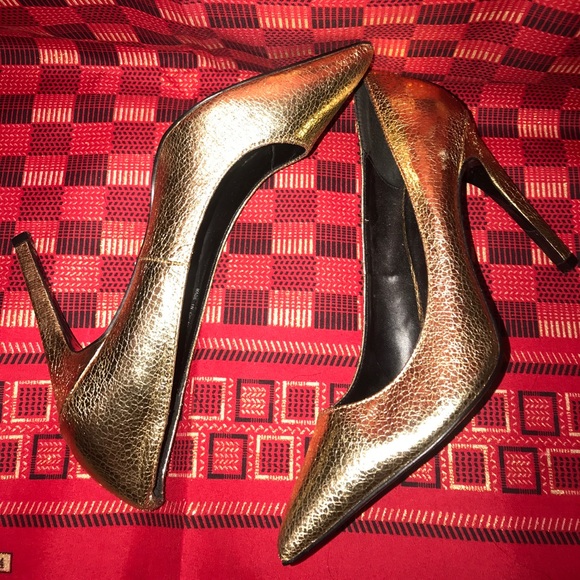 Gold top shop heels - Picture 2 of 2