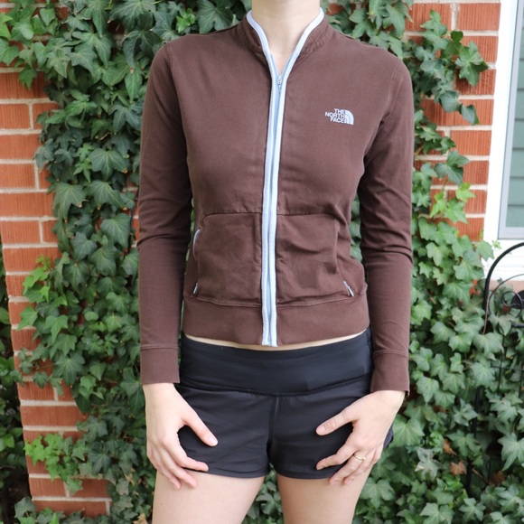 {North Face} Brown Zip Up Jacket - Picture 2 of 2