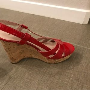 Marc Jacobs red wedges