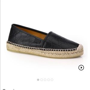 GUCCI Pilar Espadrilles (Box Included) Black