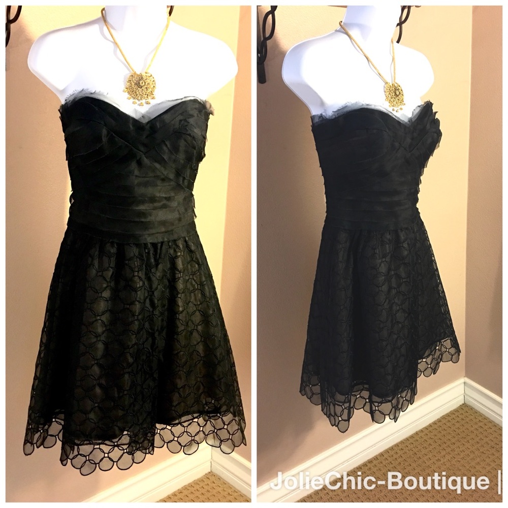 🛍 SALE 🛍 BCBG Silk Lace Formal Dress NWOT