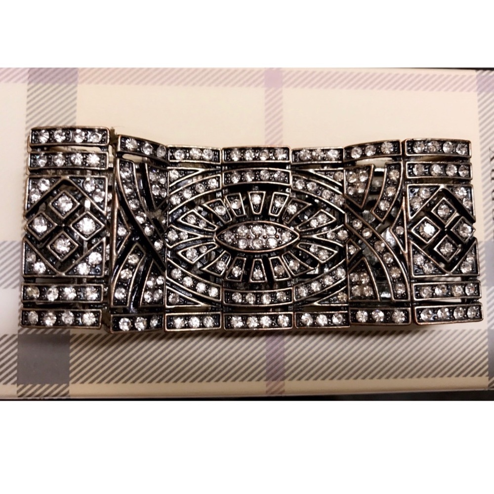 Vintage Elegant Silver & Diamond Bracelet