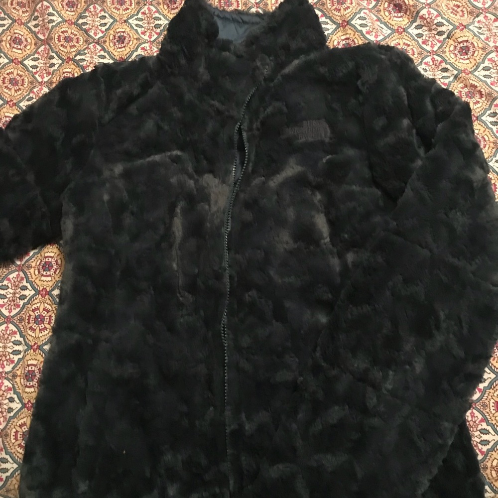 FLUFFY REVERSIBLE BLUE NORTHFACE