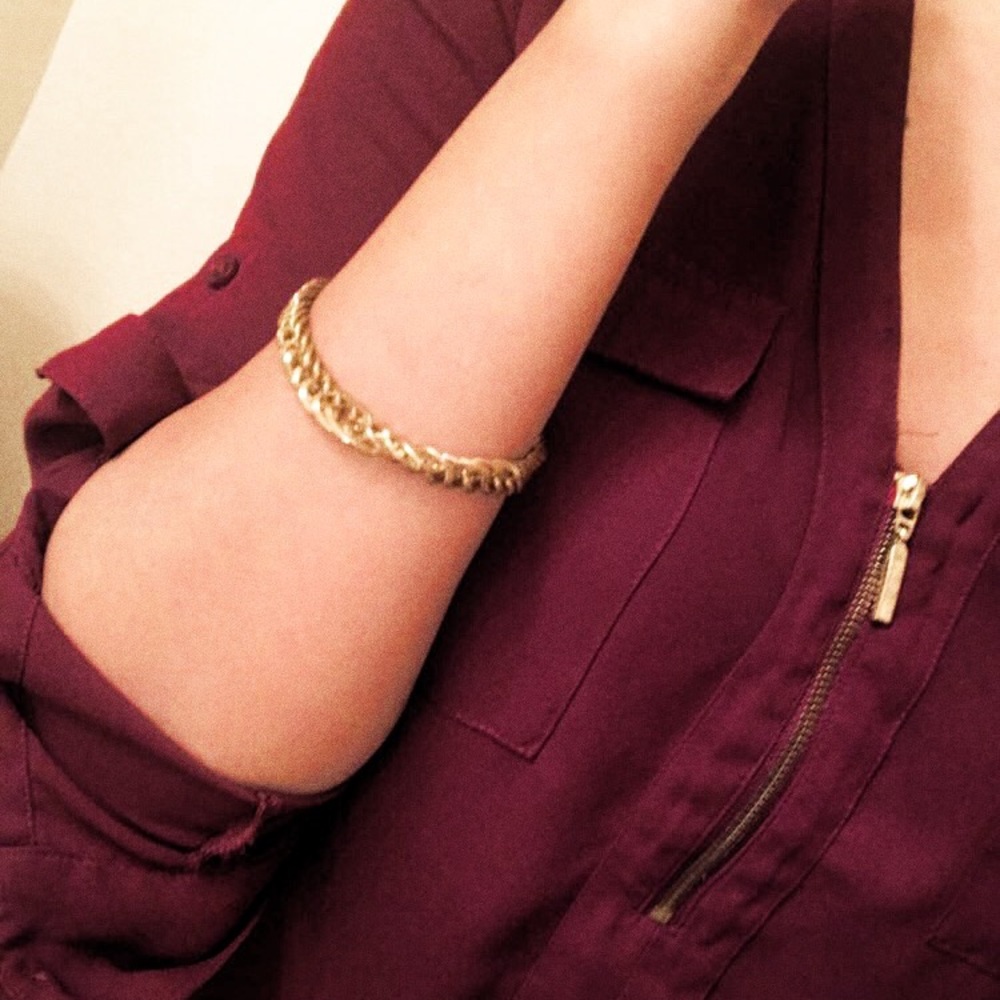 Cute gold plated bracelet