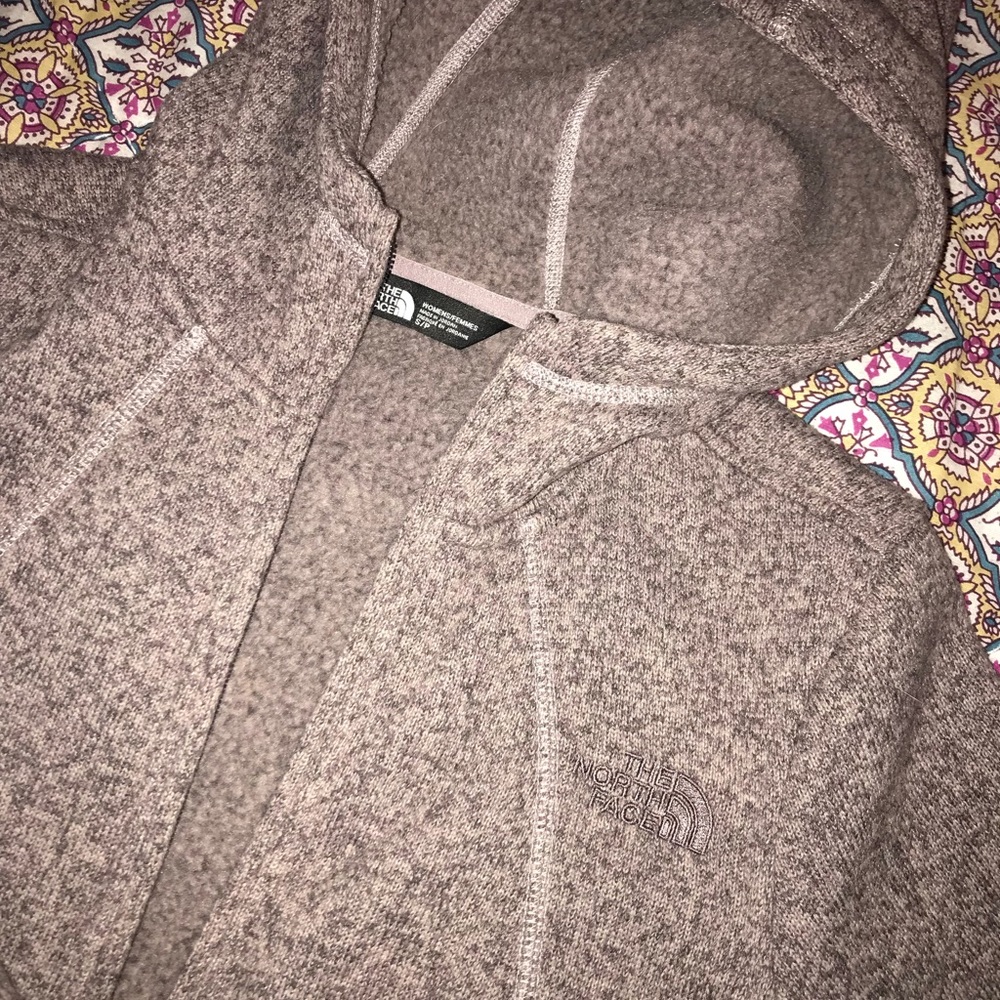 Purple/grey North Face Jacket