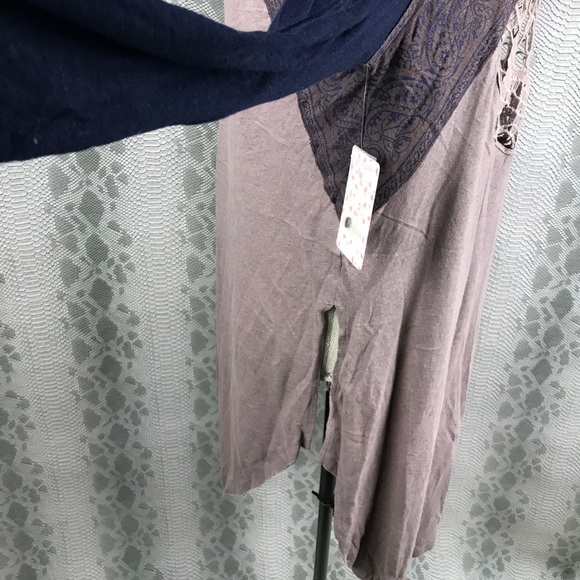 Free people purple crochet back detail tunic - Picture 5 of 7