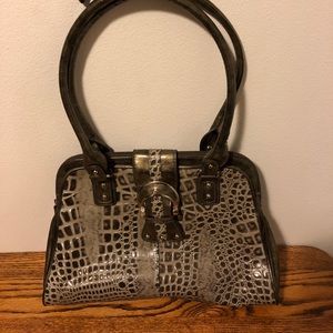 MC Faux Gator Handbag