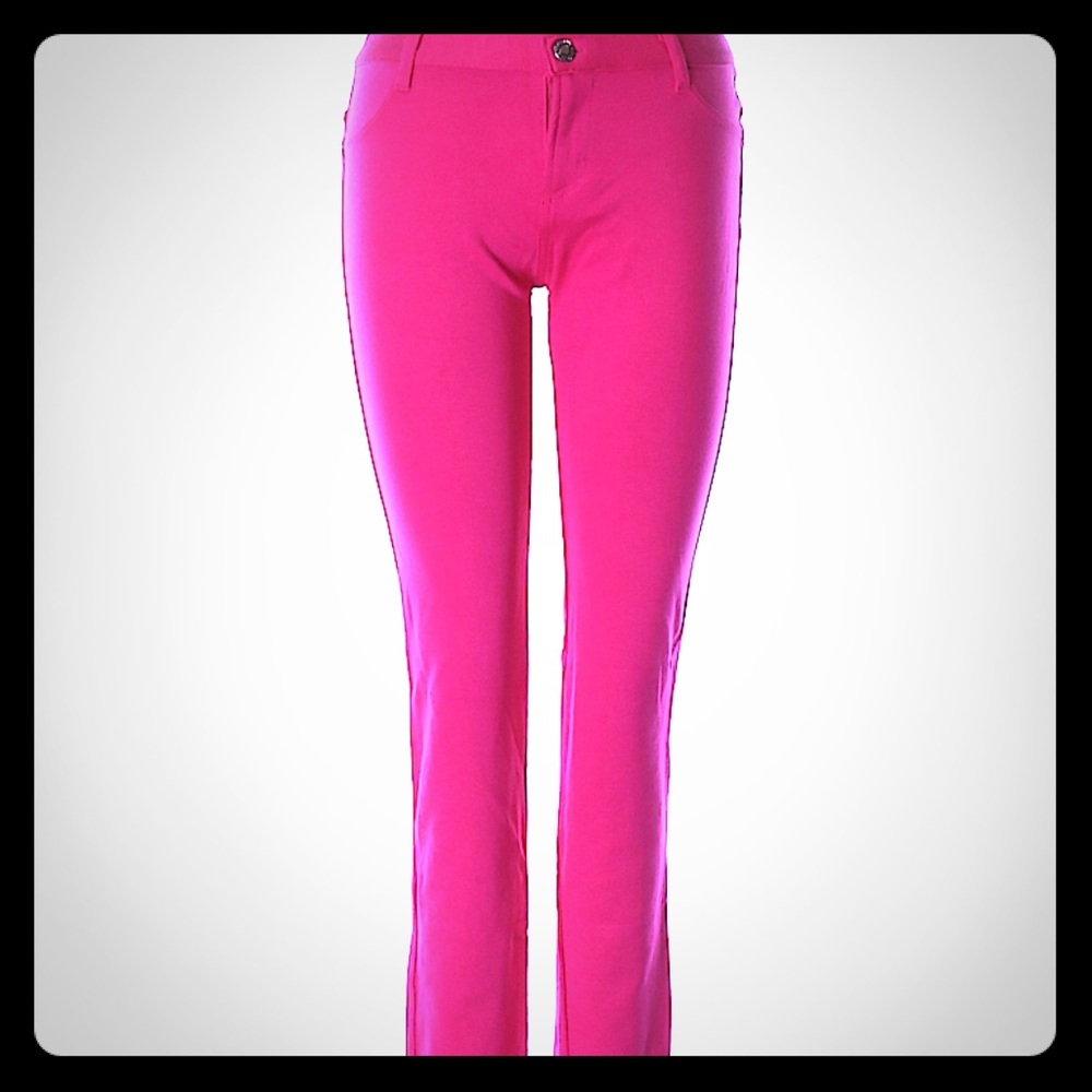 Hot Pink Icon Jeans Jeggings size L