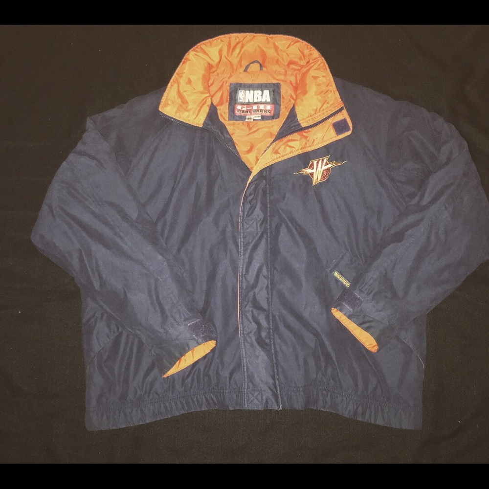 Vintage 90s Throwback Golden State Warriors Jacket