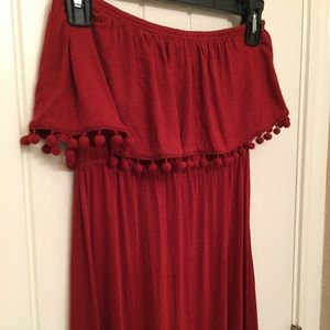 H&M Strapless Jersey Maxi Dress
