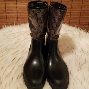 Gucci lined rain boots