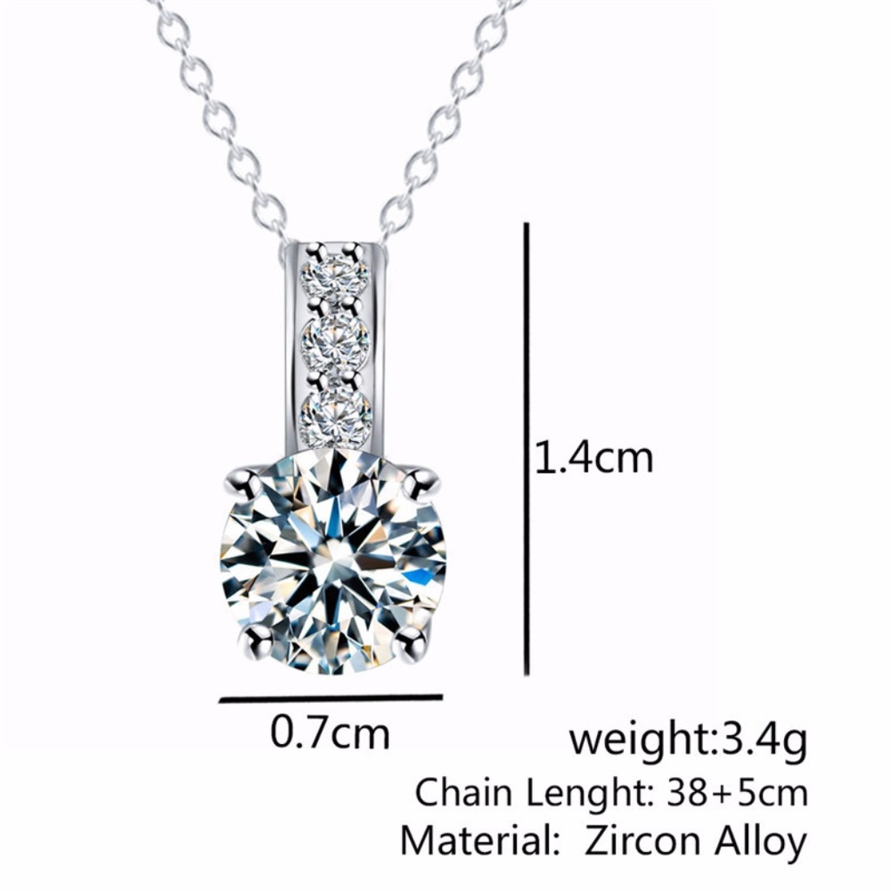 ❤️4 for $20 Sale❤️SWAROVSKI Stone Ring Necklace - Picture 2 of 5