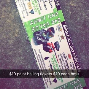 All day park pass for giantsportz paintballing
