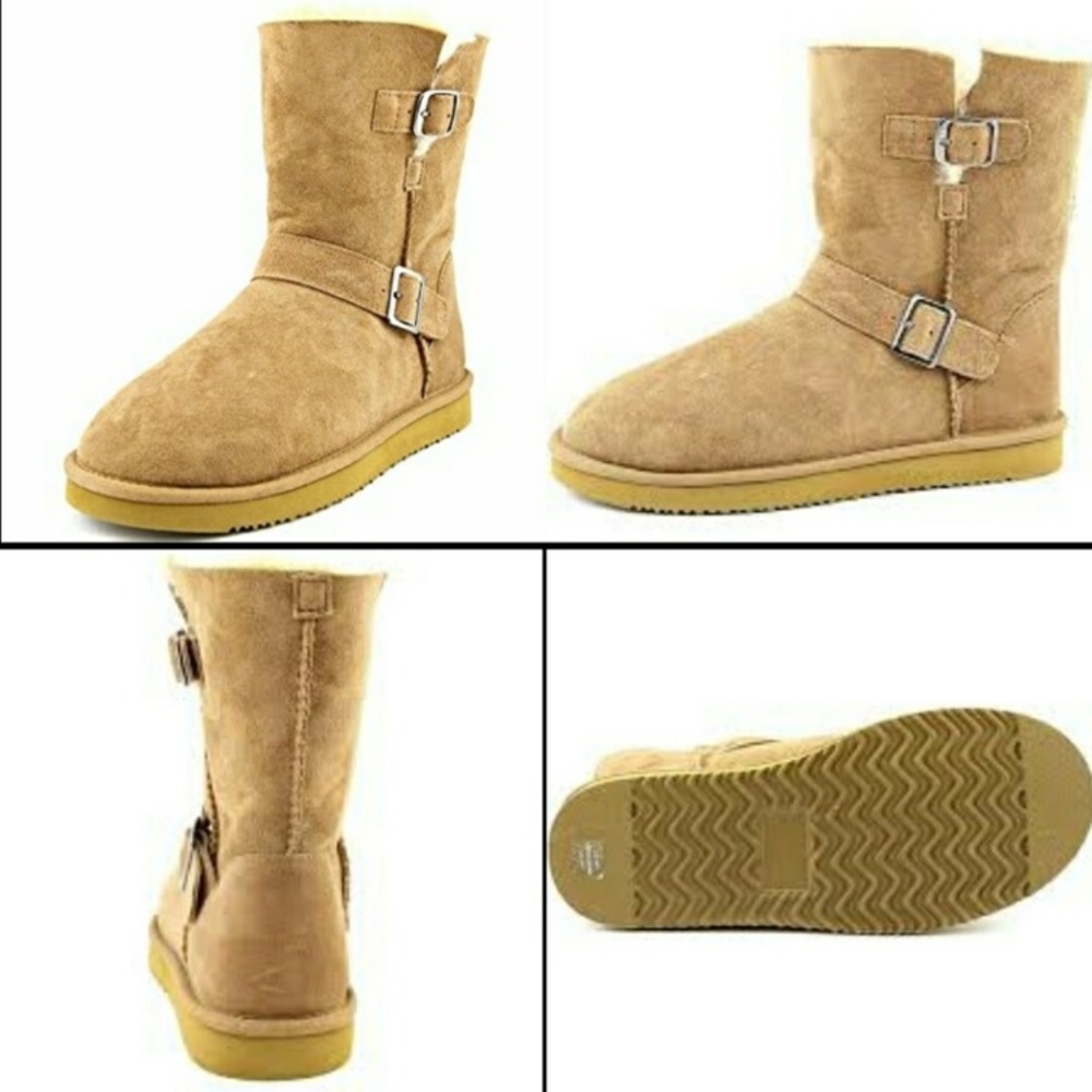 Kirkland shearling signature buckle boots
