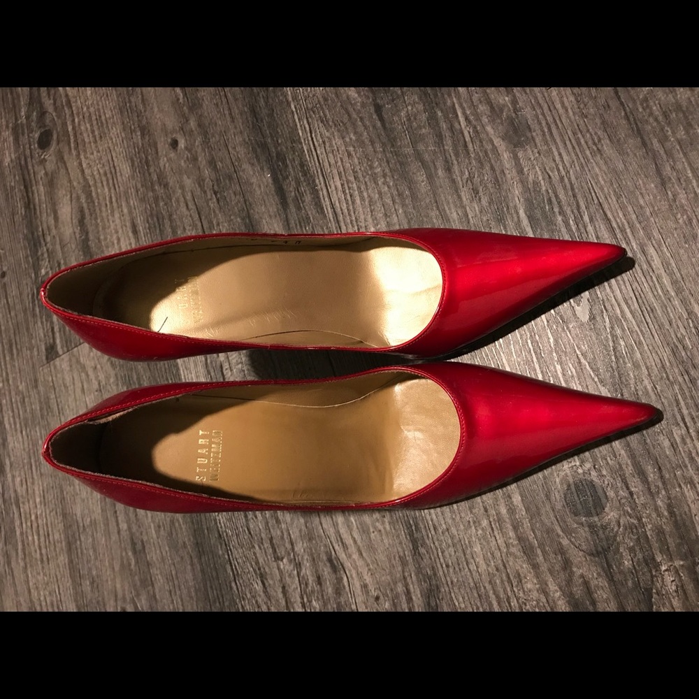 Stuart Weitzman red pumps