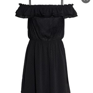 Black off shoulder dress