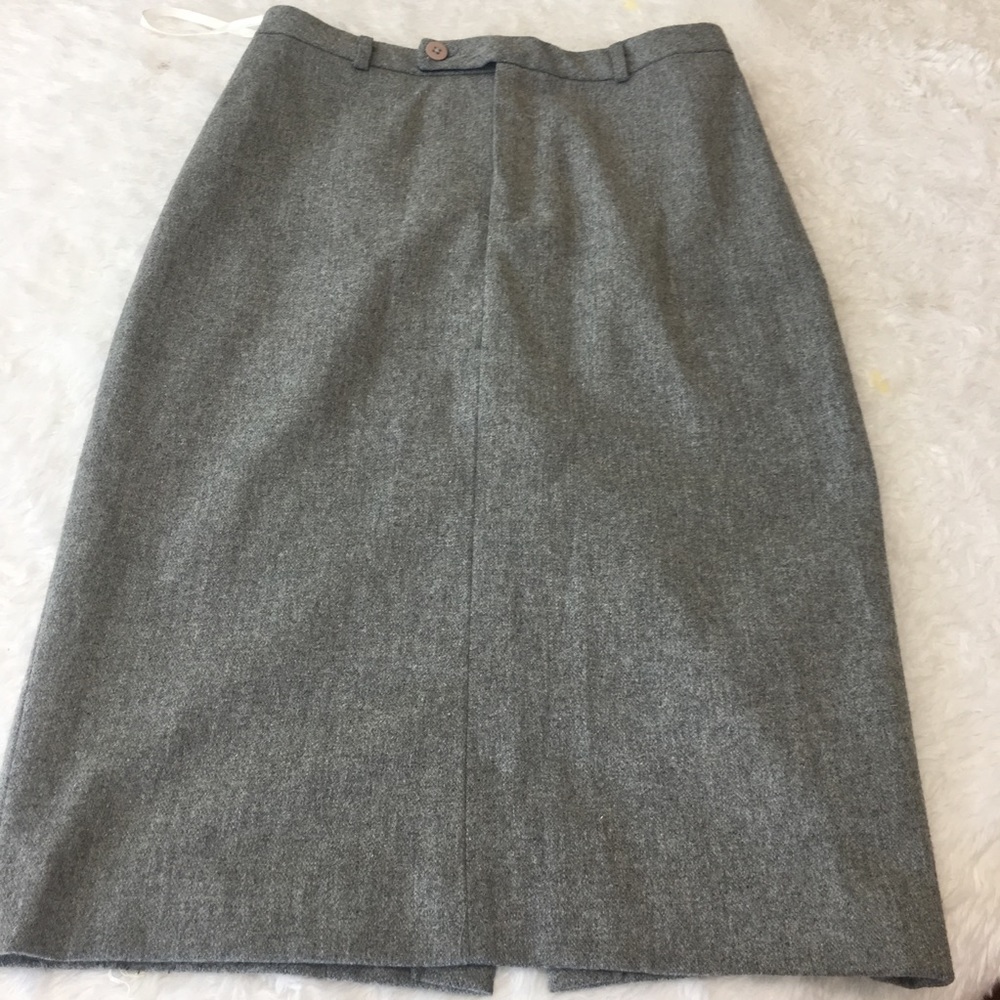 Ralph Lauren grey pencil shirt size 0 high slit