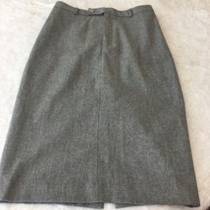 Ralph Lauren grey pencil shirt size 0 high slit