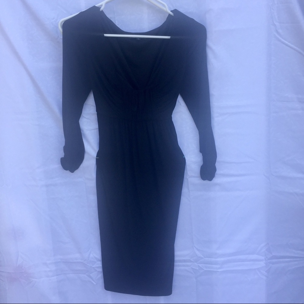 Dress Scoop Neck Black Sz 8 Bobbie Brooks NWT