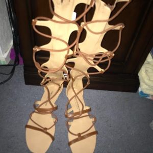 Lace up sandals