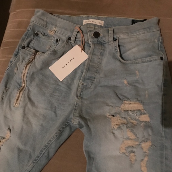 Zara Desert Distressed Denim - Picture 2 of 5
