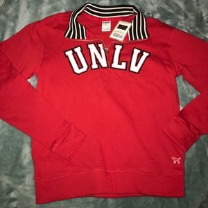 VS PINK UNLV 3/4 ZIP Sweater Sold Out HTF Limited
