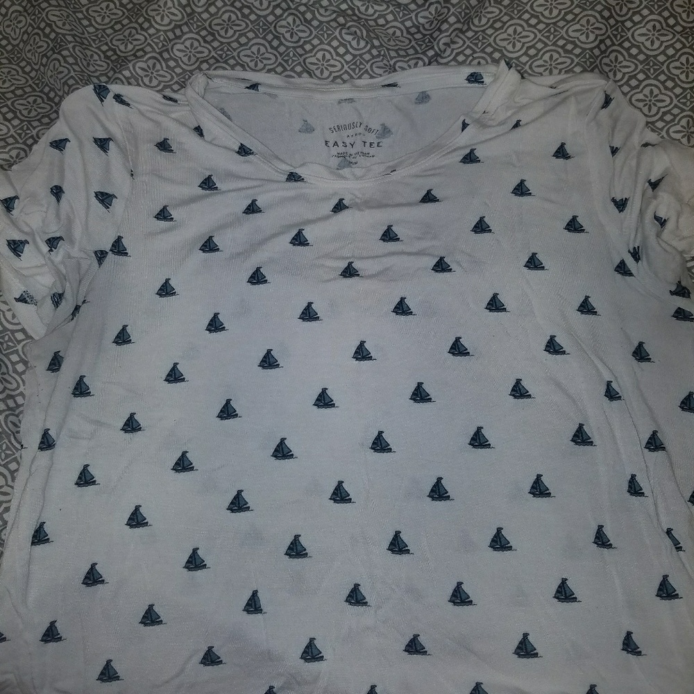 Sailboat printed soft t-shirt