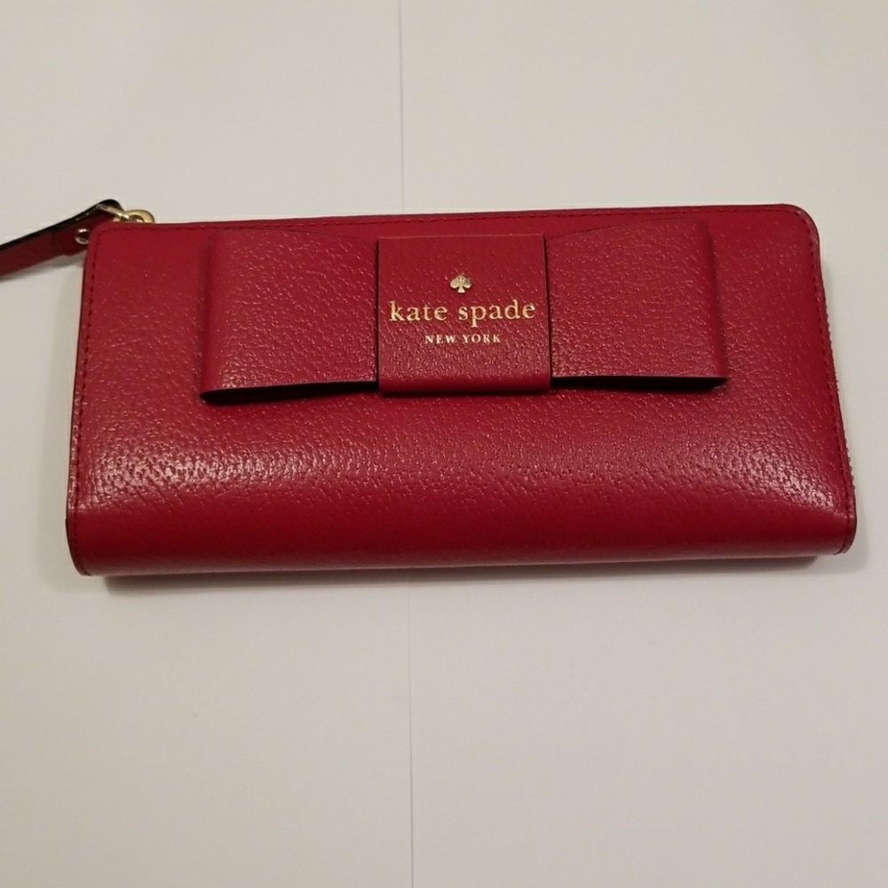 Large Red Kate Spade Wallet