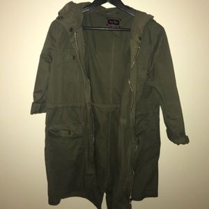 Army green parka