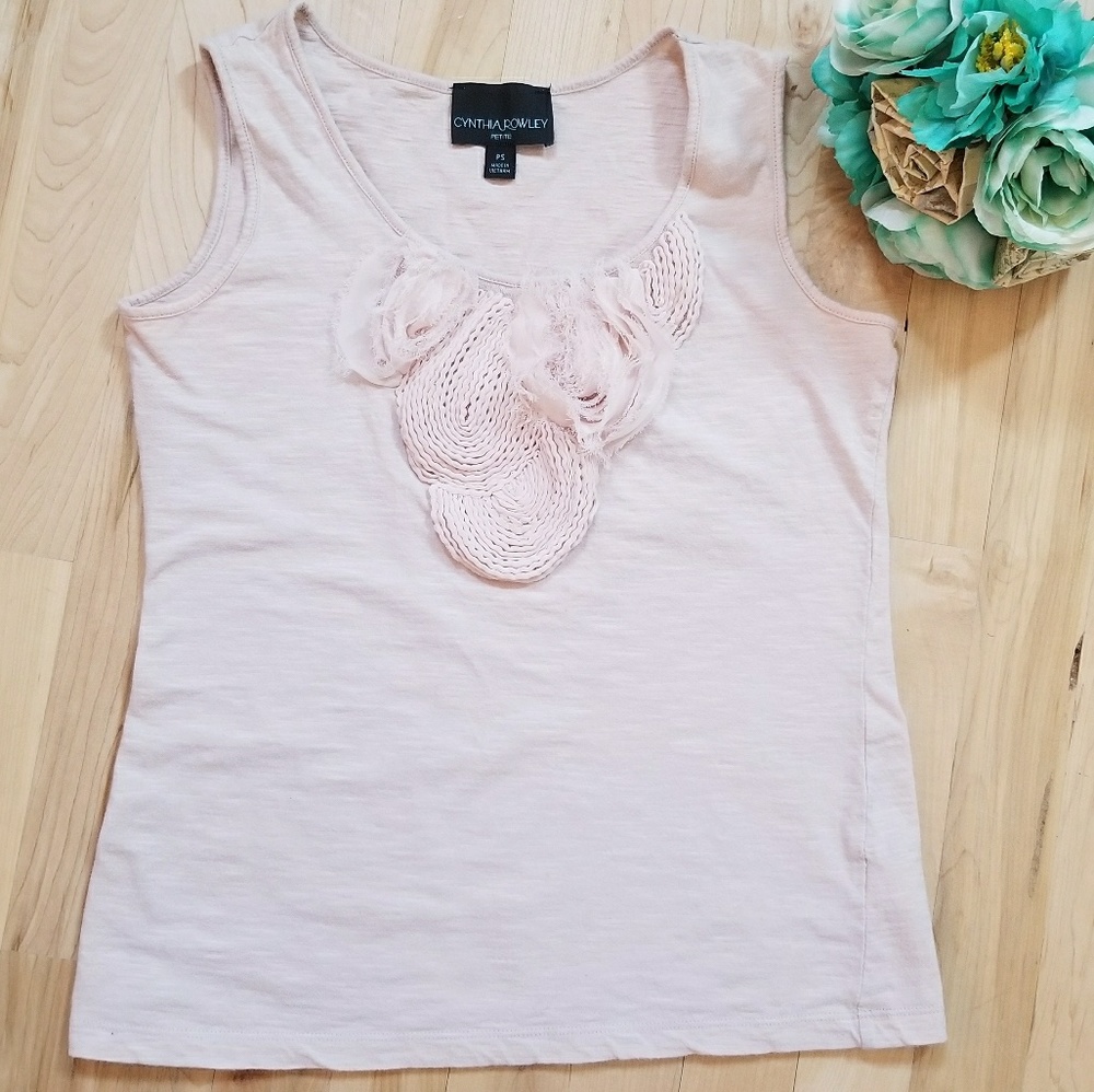 Cynthia Rowley Blushing Pink Petite Small Tank
