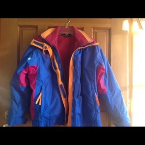 Columbia jackets, shell and polypro system